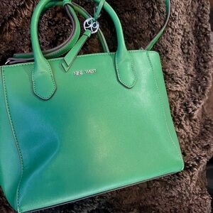 Nine West Vibrant Green Satchel